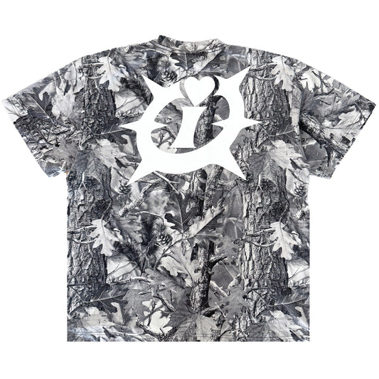 VINTAGE GREY WOOD CAMO T-SHIRT