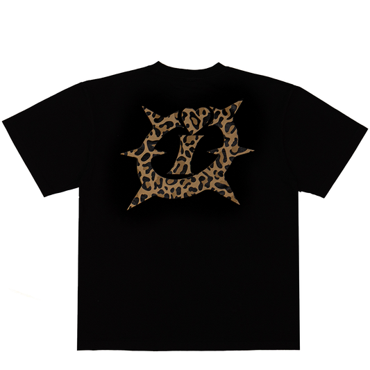 LEOPARD T-SHIRT (BLACK)